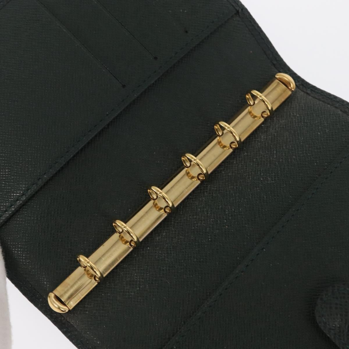 Louis Vuitton Agenda Cover Taiga Leather Green Leather Wallets Accessory
