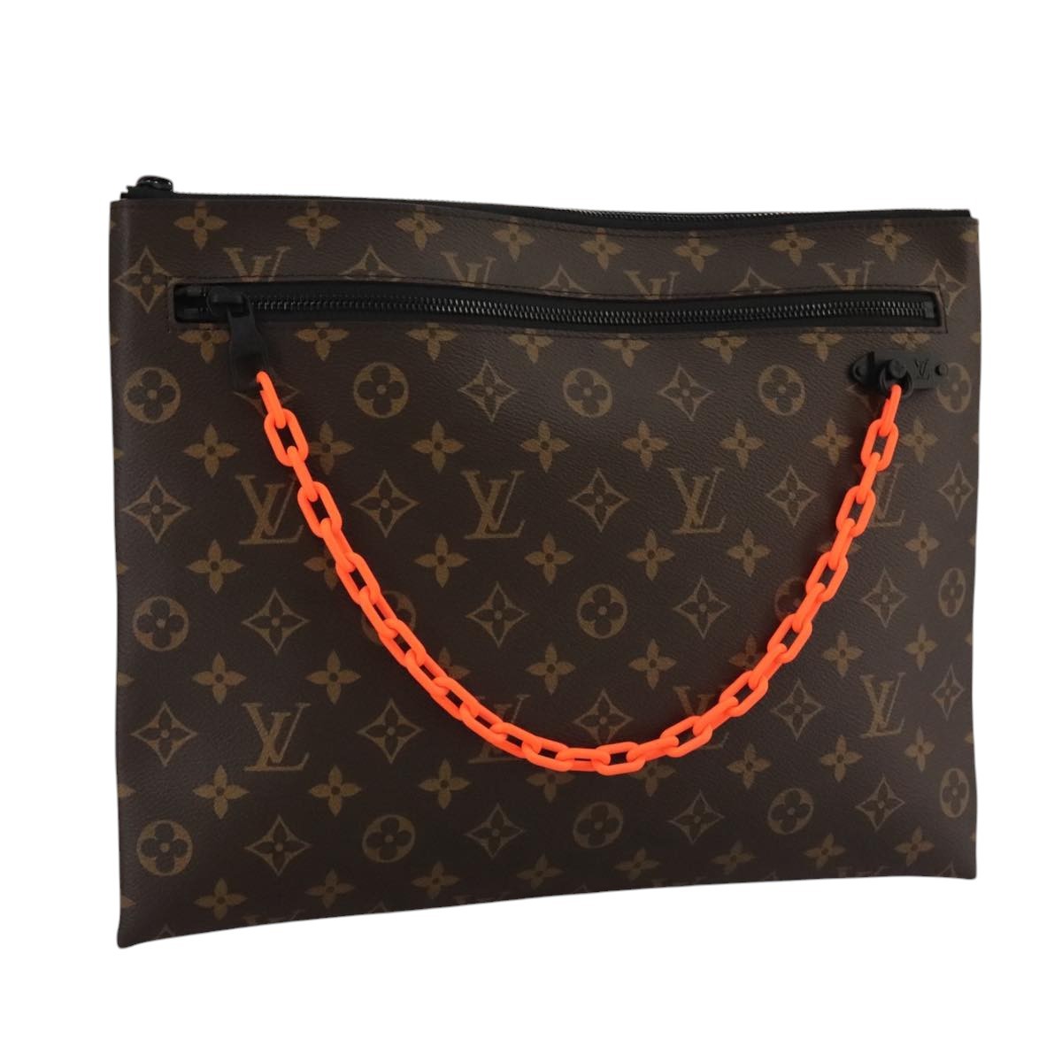 Louis Vuitton Solar Ray A4 Pouch Monogram Canvas Brown Canvas Clutche & Pouche Bag