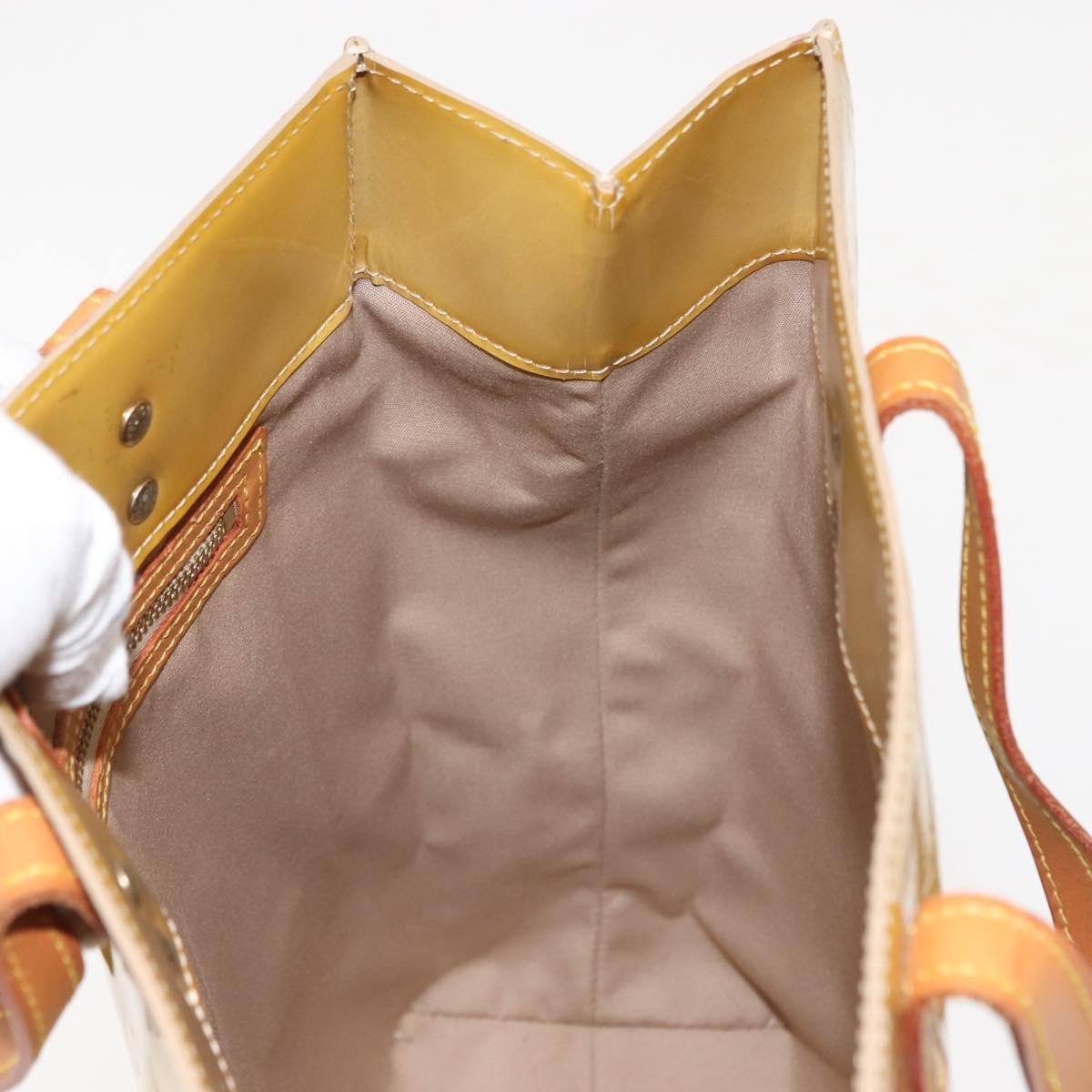 Louis Vuitton Reade Handbag Monogram Vernis Beige Patent_Leather Handbag