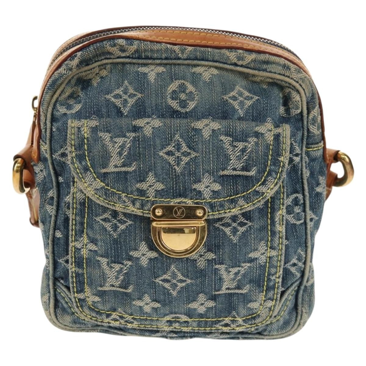 Louis Vuitton Camera Bag Monogram Denim Blue Denim_Jeans Shoulder Bag