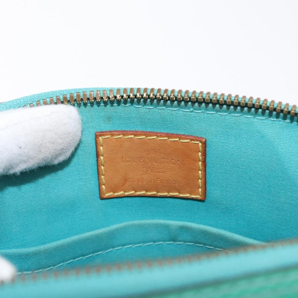 Louis Vuitton Alma Handbag Monogram Vernis Blue Patent_Leather Handbag