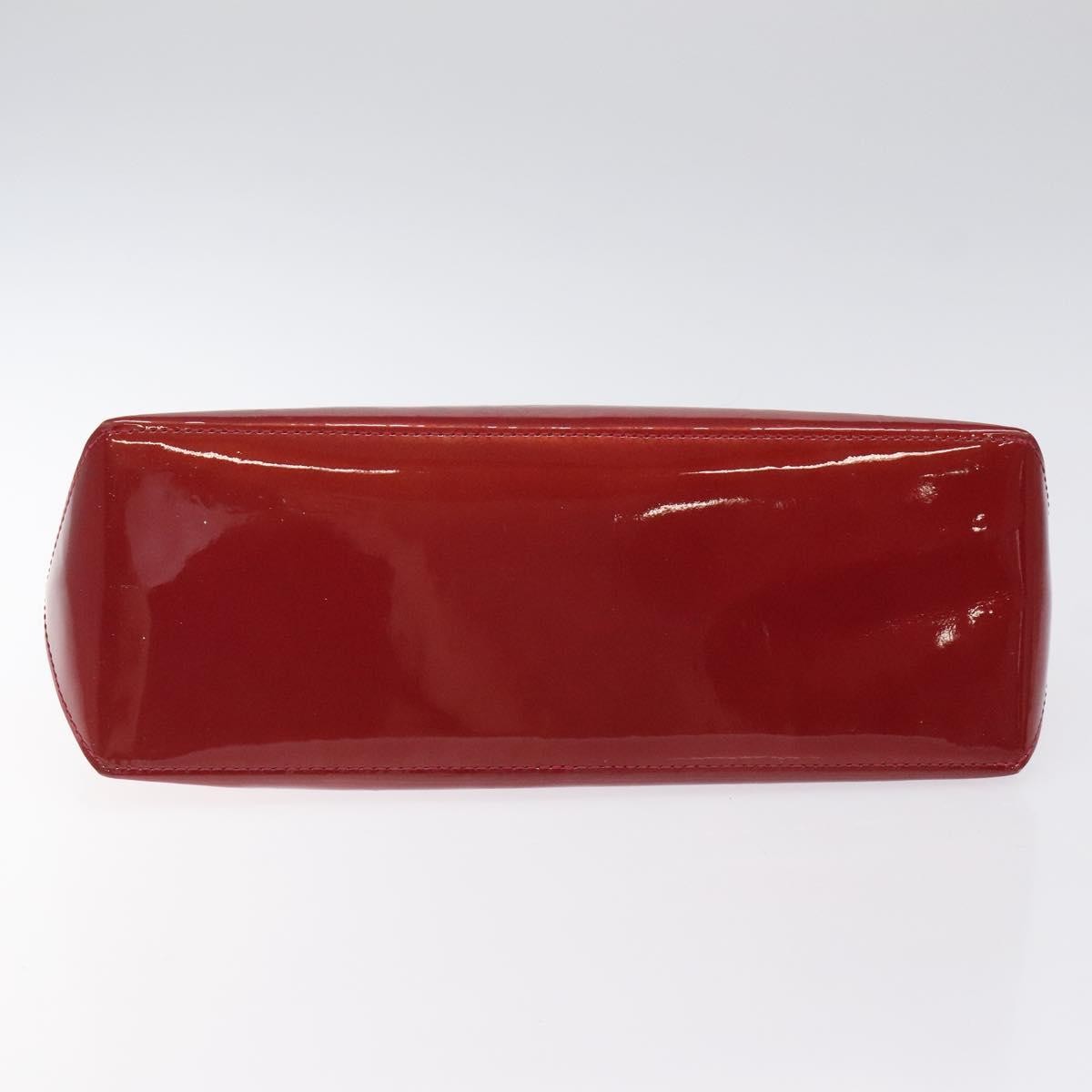 Louis Vuitton Wilshire Handbag Monogram Vernis Red Patent_Leather Handbag
