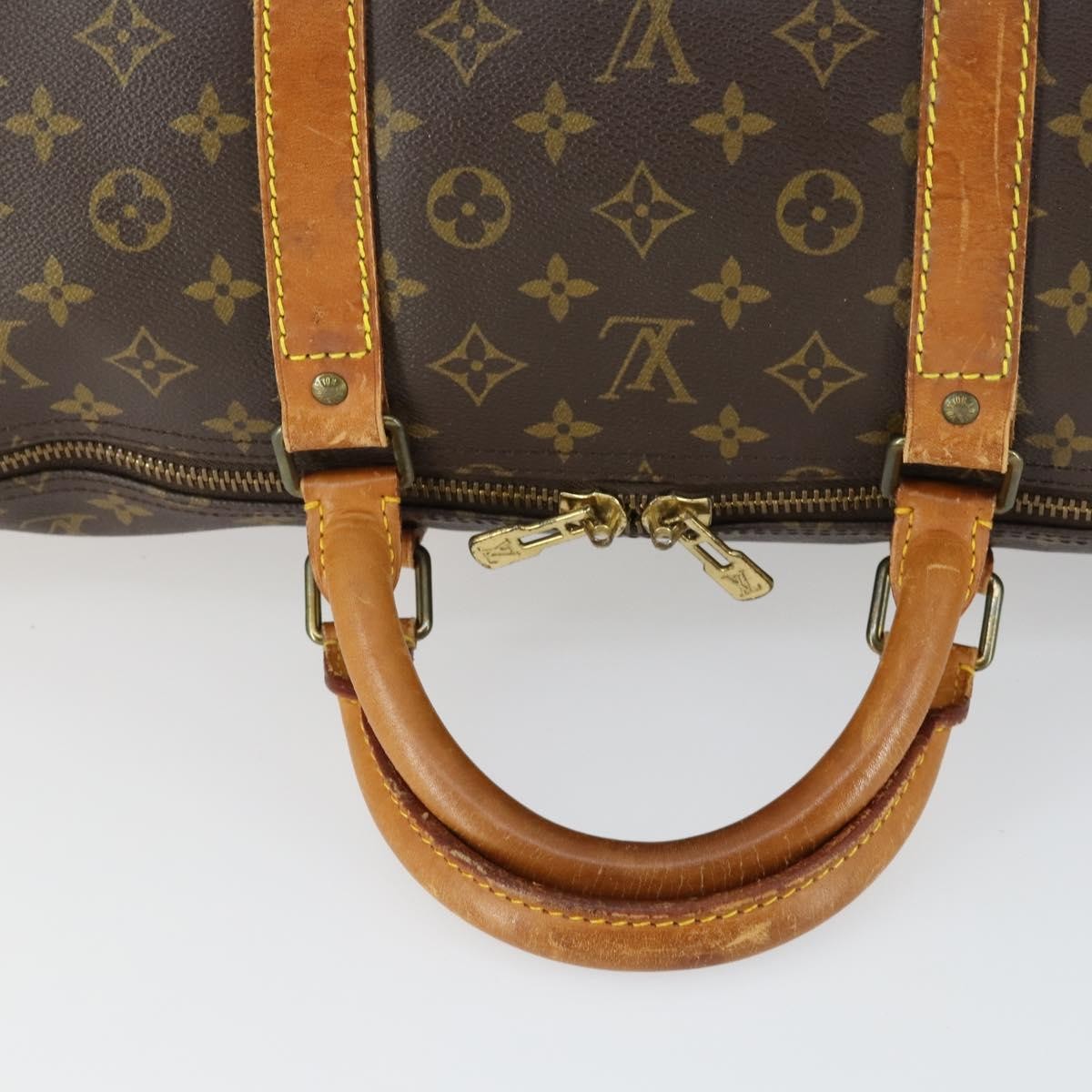 Louis Vuitton Keepall Bag Monogram Canvas Brown Canvas Travel Bag
