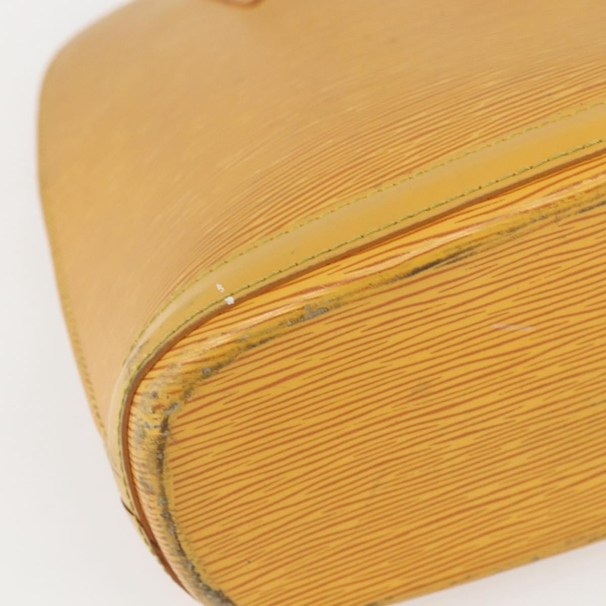 Louis Vuitton Lussac Handbag Epi Leather Yellow Leather Shoulder Bag