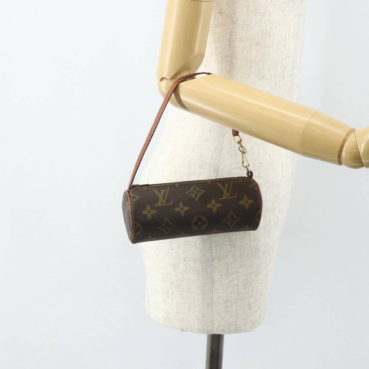 Louis Vuitton Papillon Pochette Monogram Canvas Brown Canvas Clutche & Pouche Bag