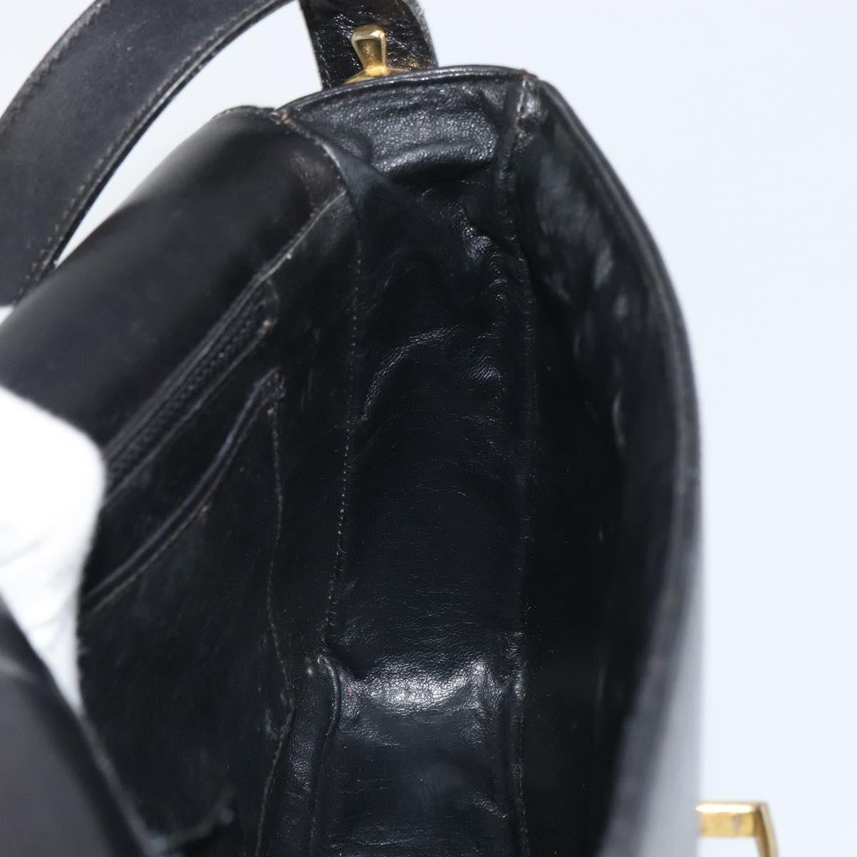 Celine Vintage Shoulder Bag Leather Black Leather Shoulder Bag Bag