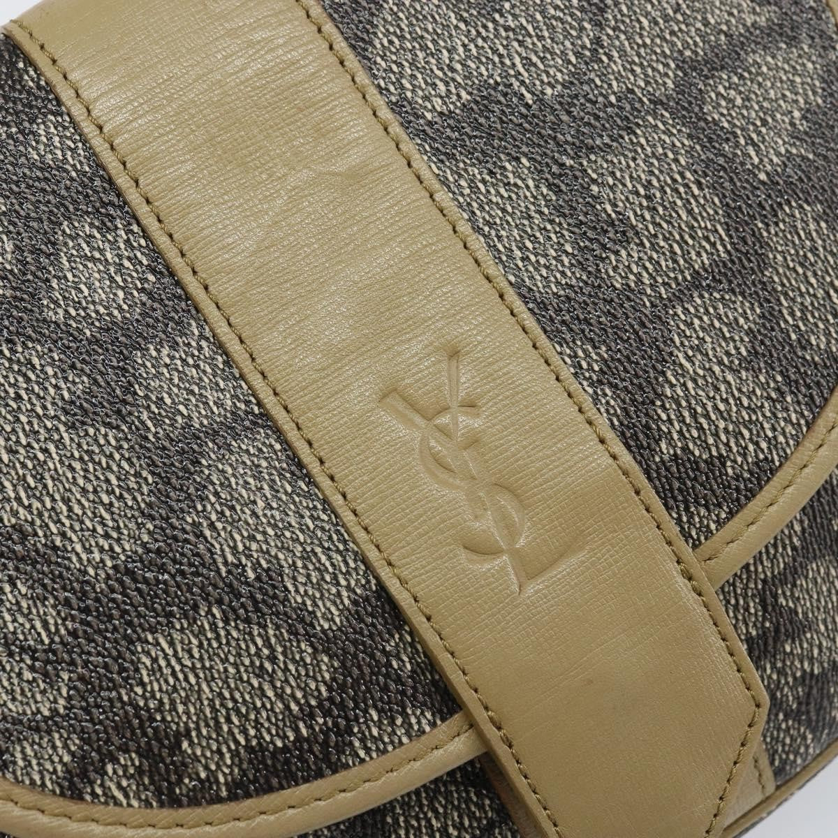 Saint Laurent Vintage Shoulder Bag Pvc Leather Gray Pvc Shoulder Bag Bag (Pre-Owned)