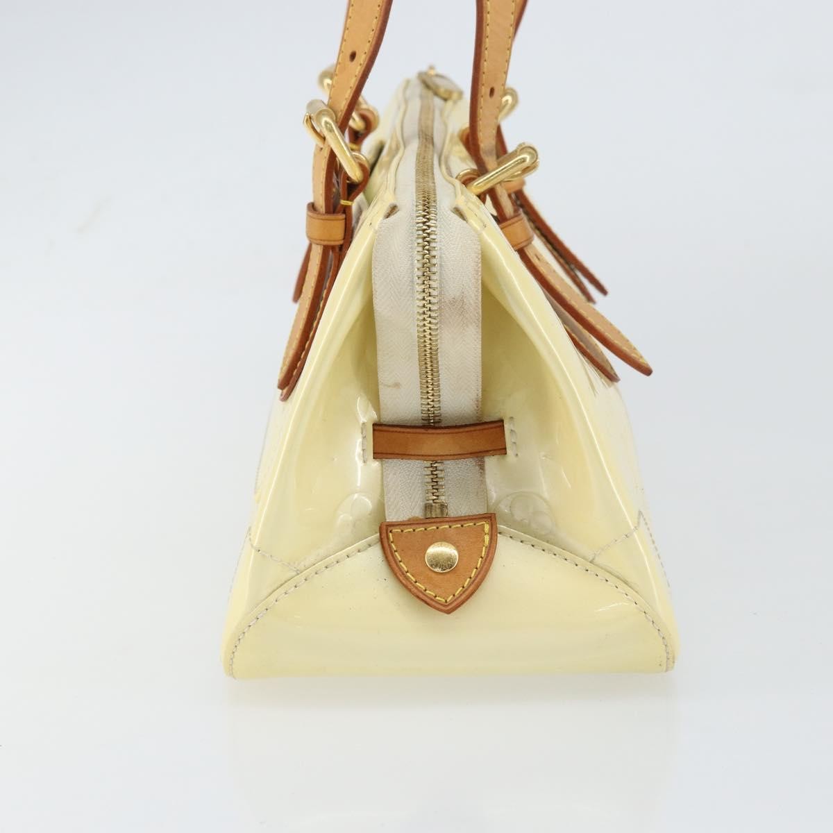 Louis Vuitton Rosewood Avenue Handbag Monogram Vernis Beige Patent_Leather Handbag
