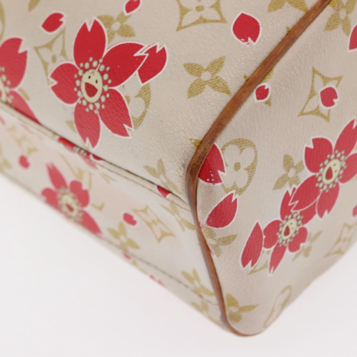 Louis Vuitton Retro Bag Limited Edition Cherry Blossom Monogram White Canvas Handbag