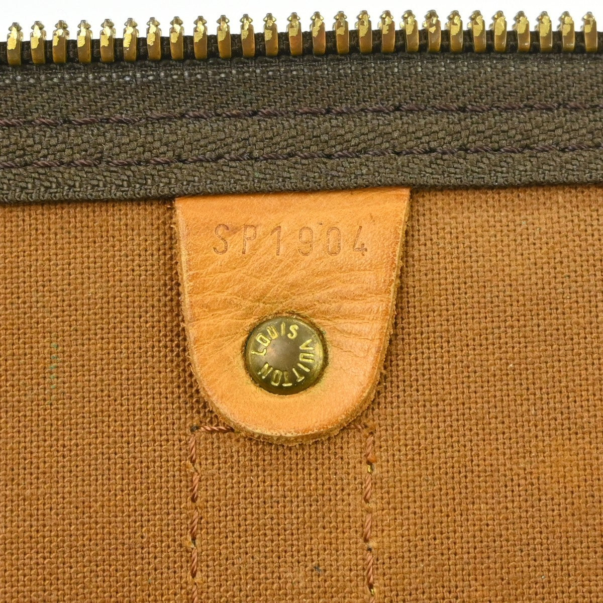 Louis Vuitton Keepall Bag Monogram Canvas Brown Canvas Travel Bag