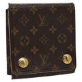 Louis Vuitton Case Jewelry Box Canvas Brown Canvas Wallets Accessory