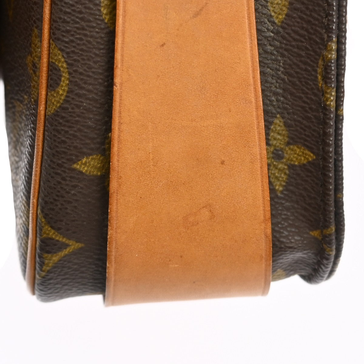 Louis Vuitton Cartouchiere Handbag Monogram Canvas Brown Canvas Crossbody Bag