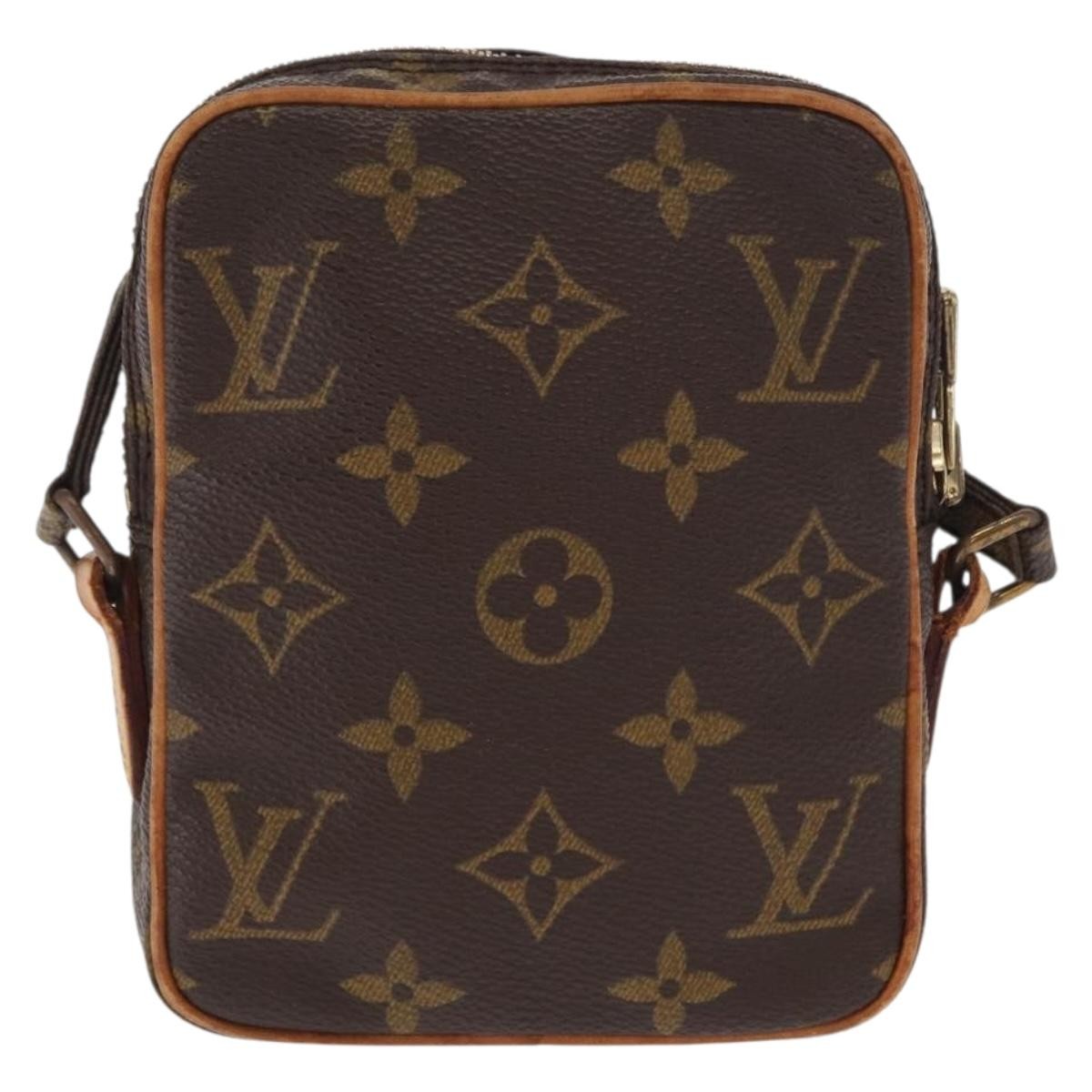 Louis Vuitton Danube Handbag Monogram Canvas Brown Canvas Shoulder Bag