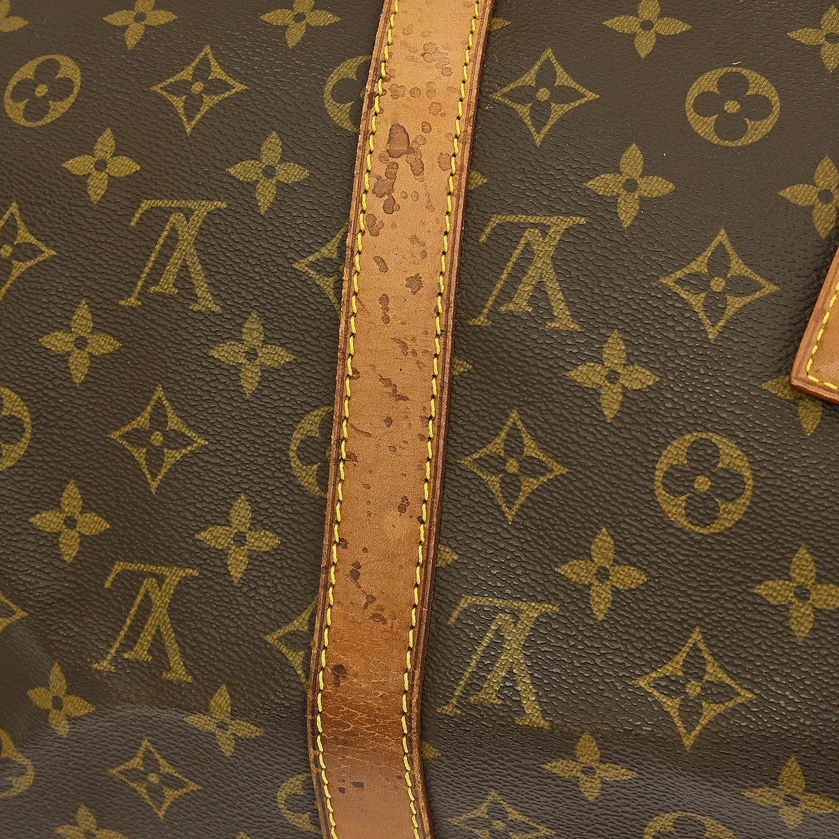 Louis Vuitton Keepall Bag Monogram Canvas Brown Canvas Travel Bag