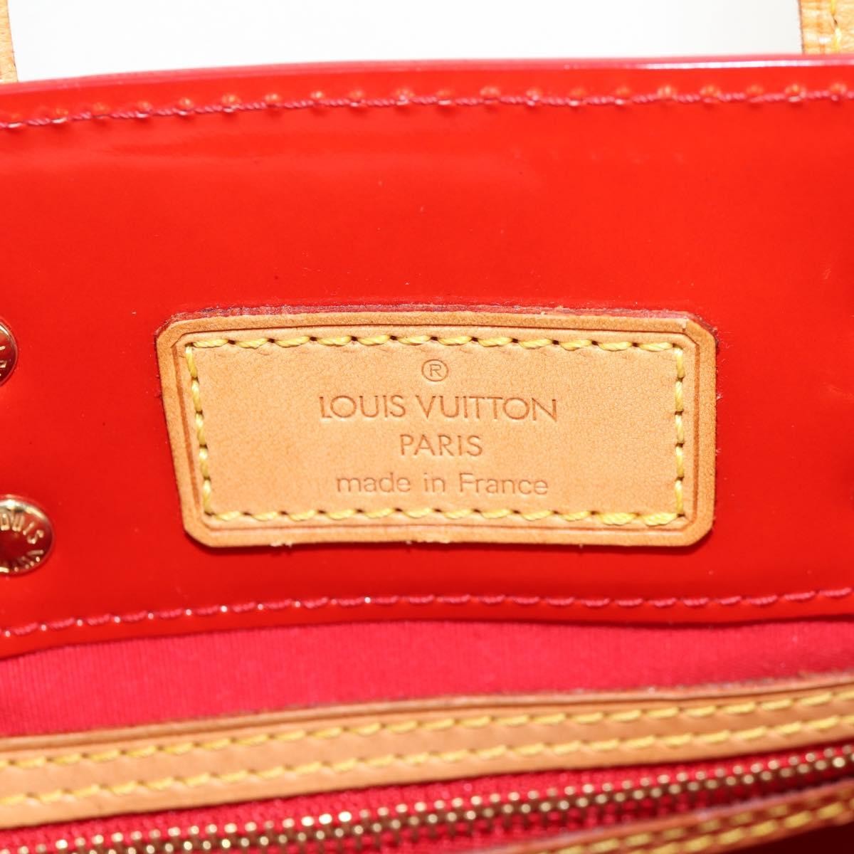 Louis Vuitton Reade Handbag Monogram Vernis Red Patent_Leather Handbag