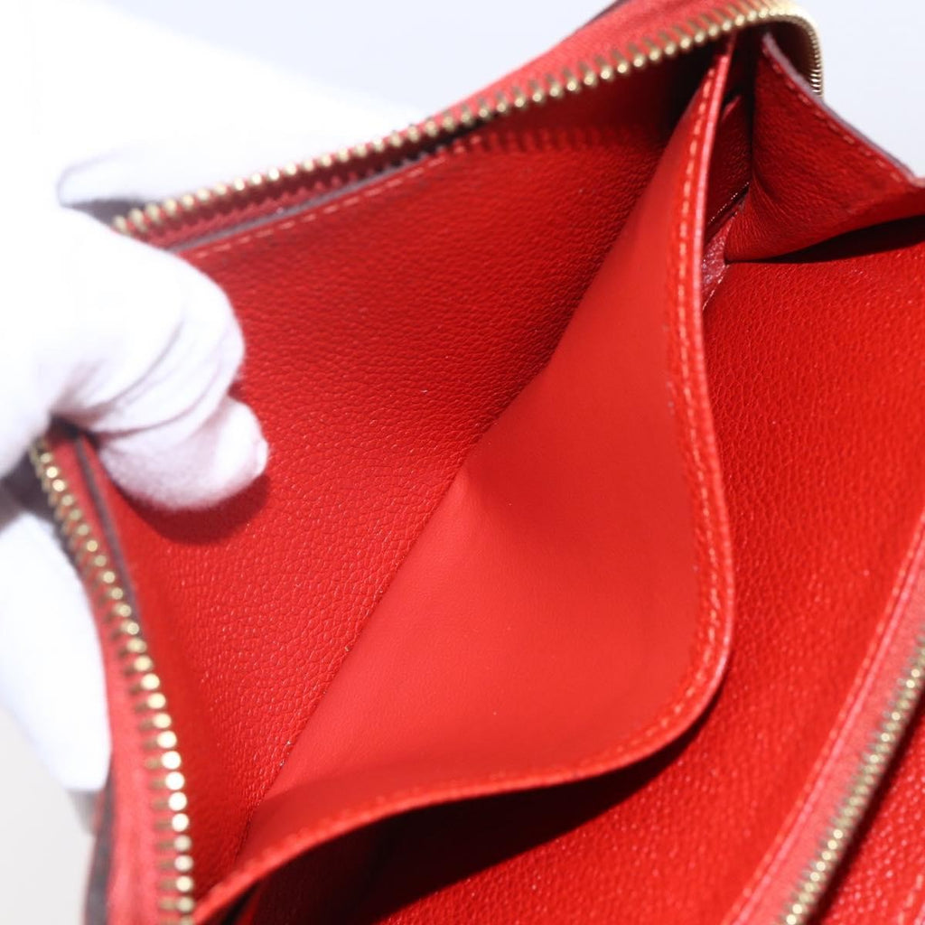 Louis Vuitton Portefeuille Zippy Monogramme Empreinte Monogramme Empreinte Red Leather Wallets Accessory