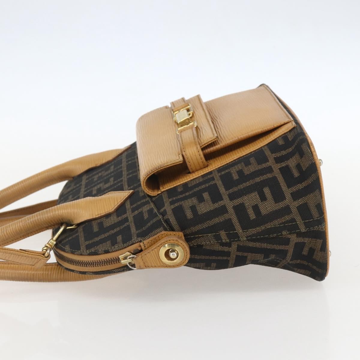 Fendi Vintage Zucca Handbag Zucca Brown Canvas Handbag