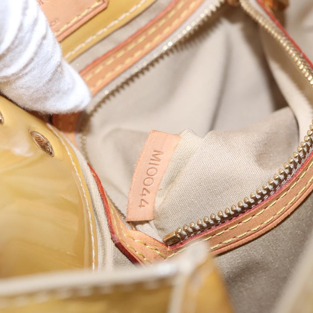 Louis Vuitton Reade Handbag Monogram Vernis Beige Patent_Leather Handbag