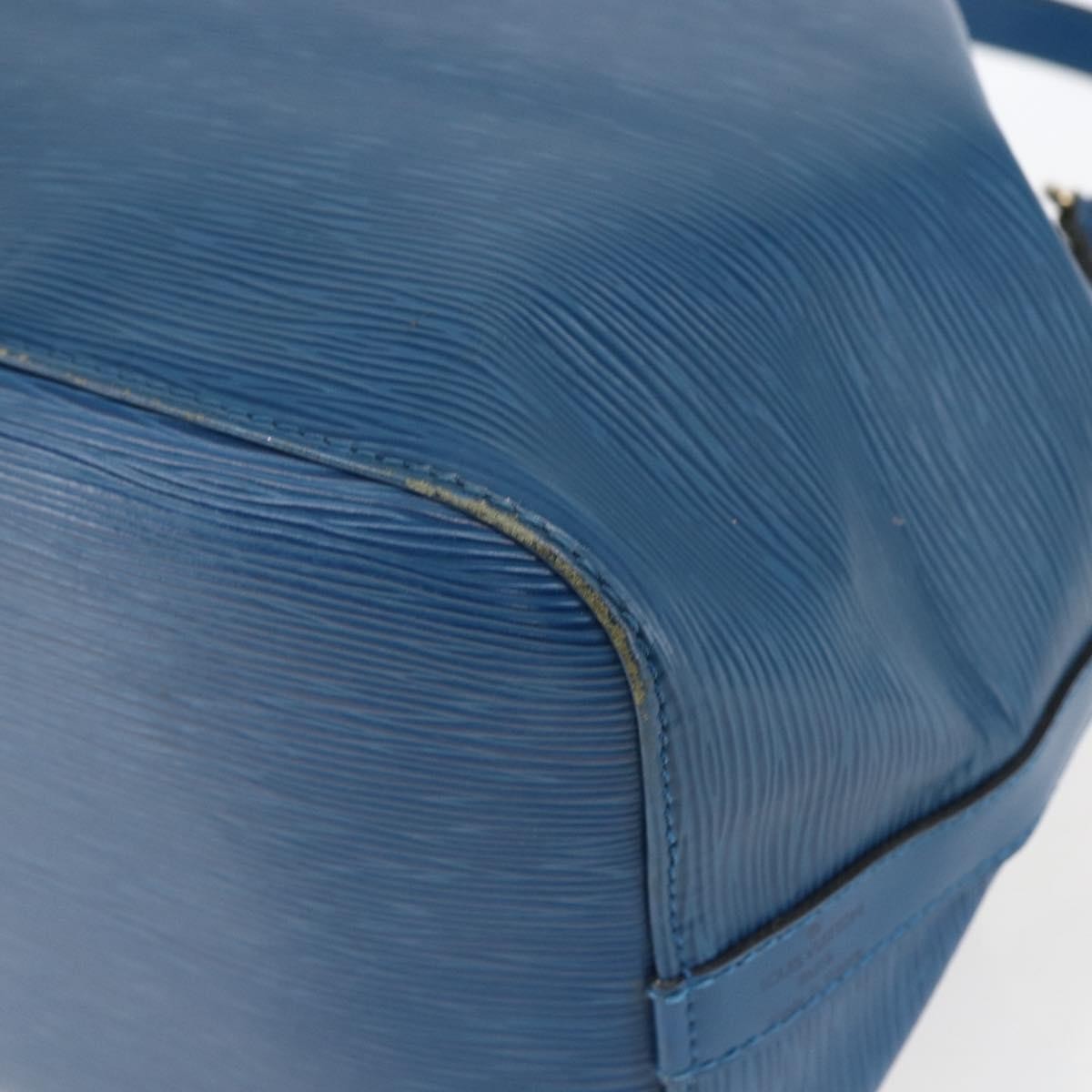 Louis Vuitton Noe Handbag Epi Leather Blue Leather Shoulder Bag