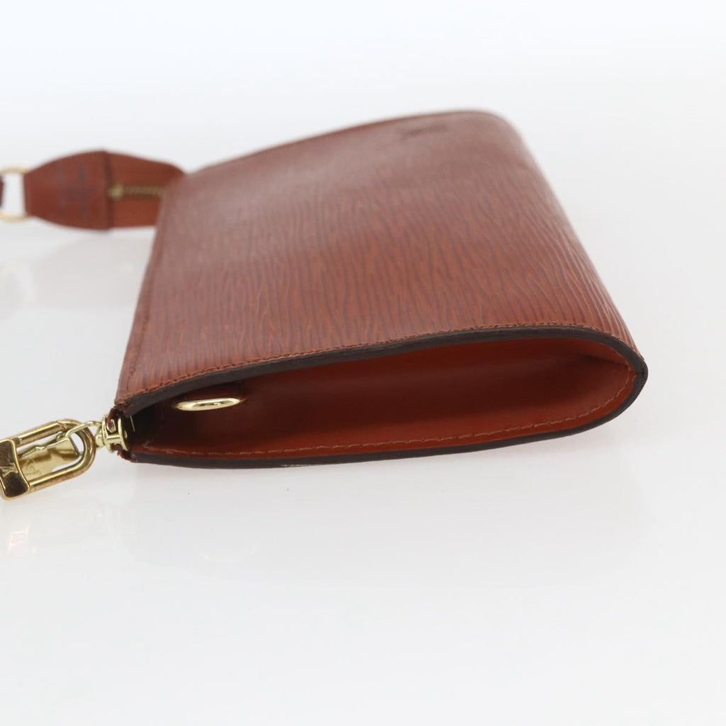Louis Vuitton Pochette Accessoires Epi Leather Brown Leather Clutche & Pouche Bag