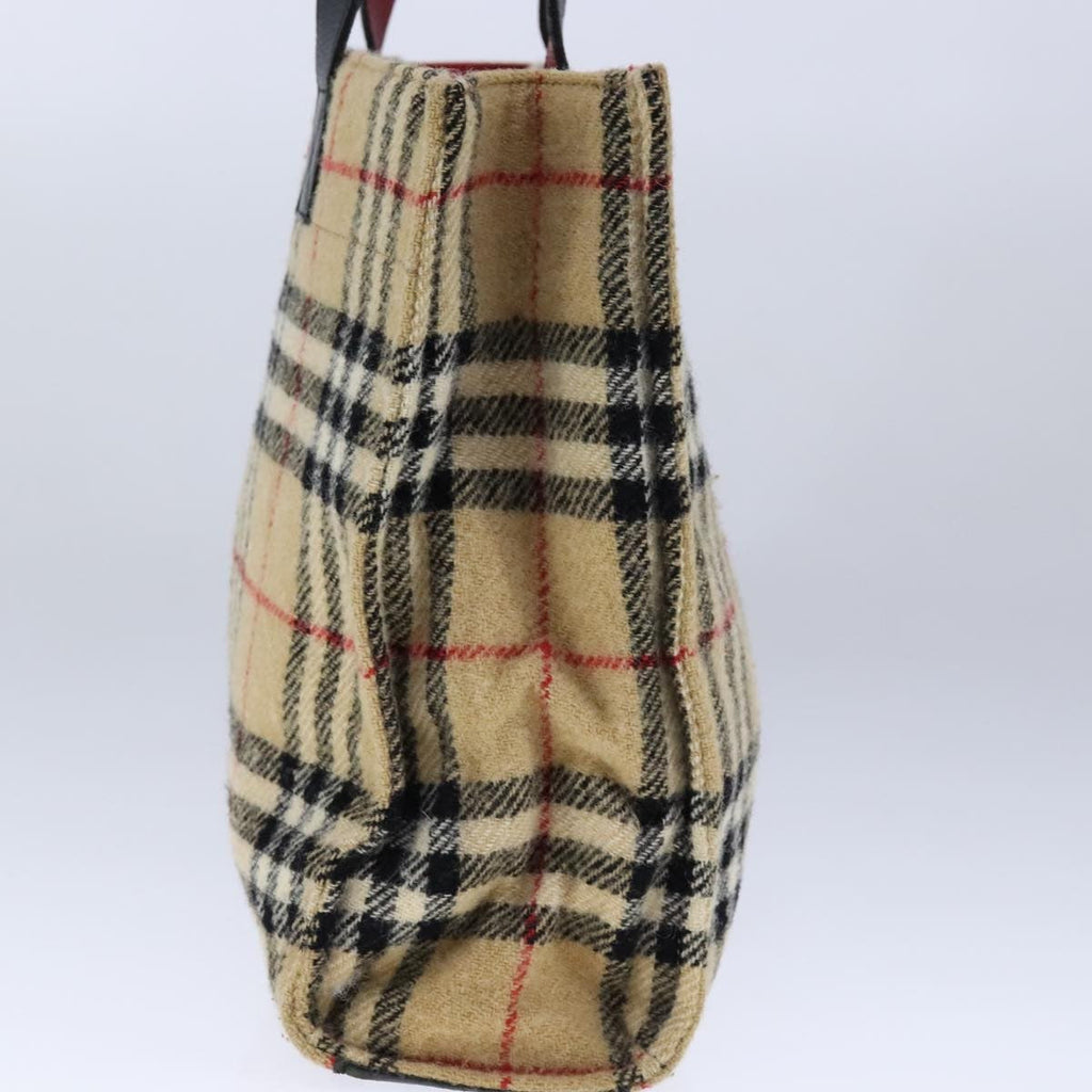 Burberry Nova Check Blue Label Cotton Beige Cotton Tote Bag