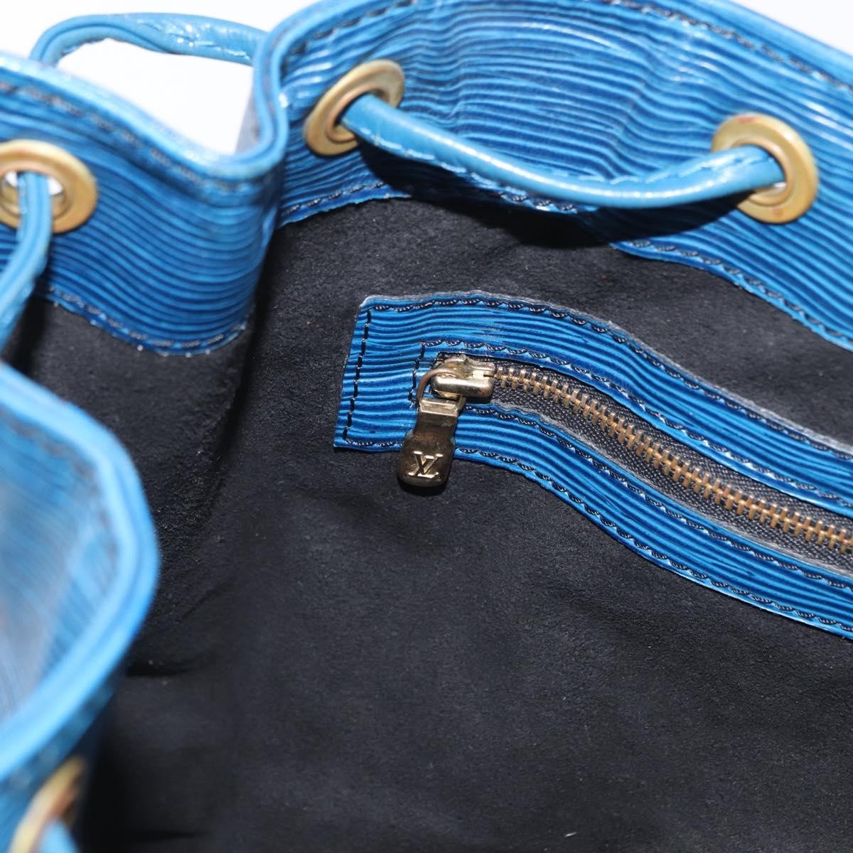 Louis Vuitton Noe Handbag Epi Leather Blue Leather Shoulder Bag