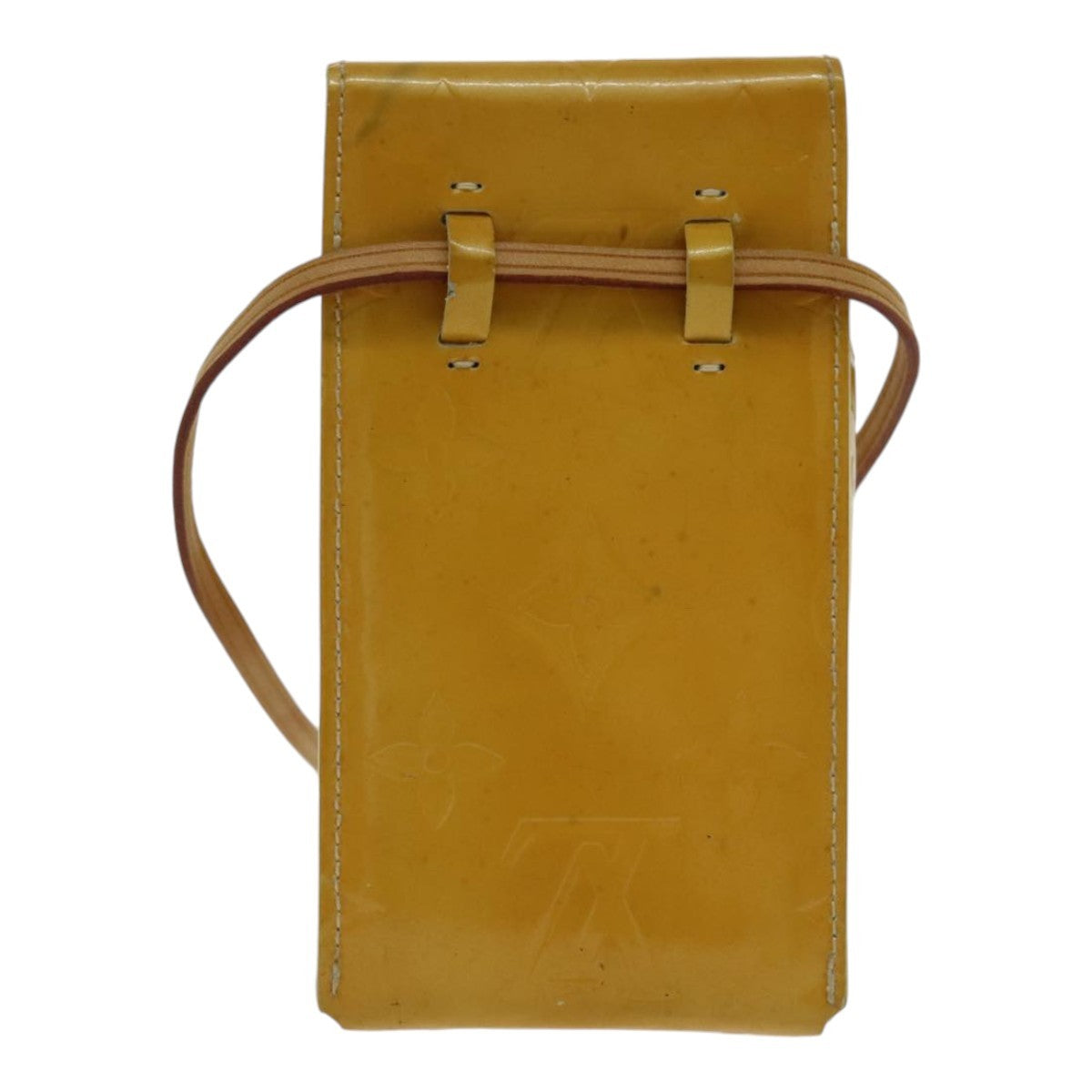 Louis Vuitton Walker Wallet Monogram Vernis Yellow Patent_Leather Clutche & Pouche Bag