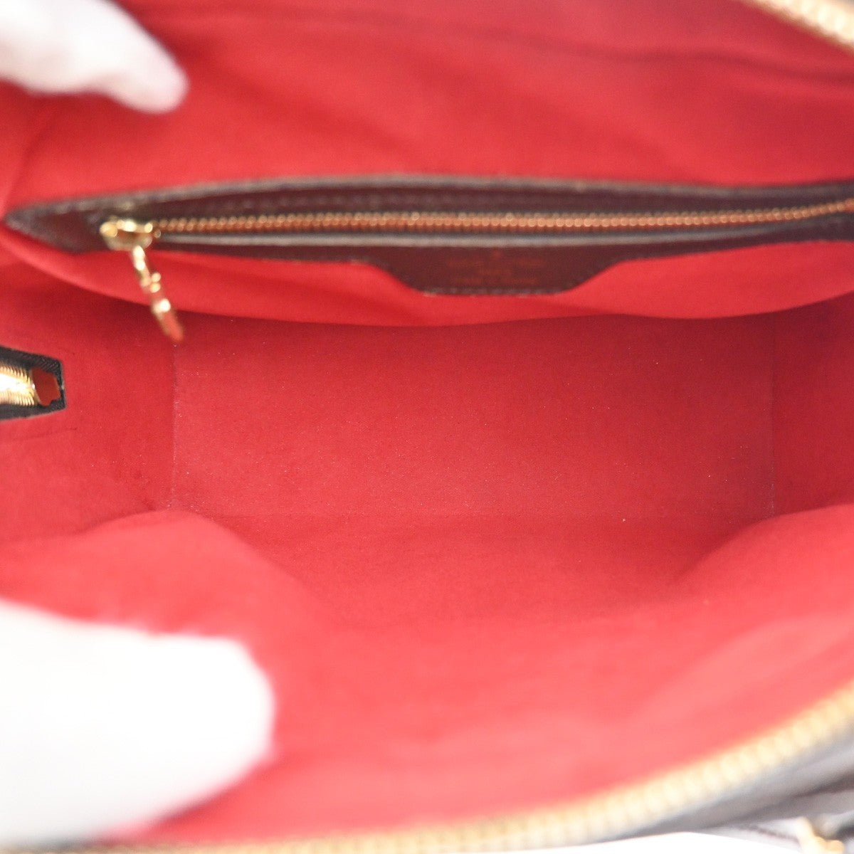 Louis Vuitton Triana Bag Damier Brown Canvas Handbag