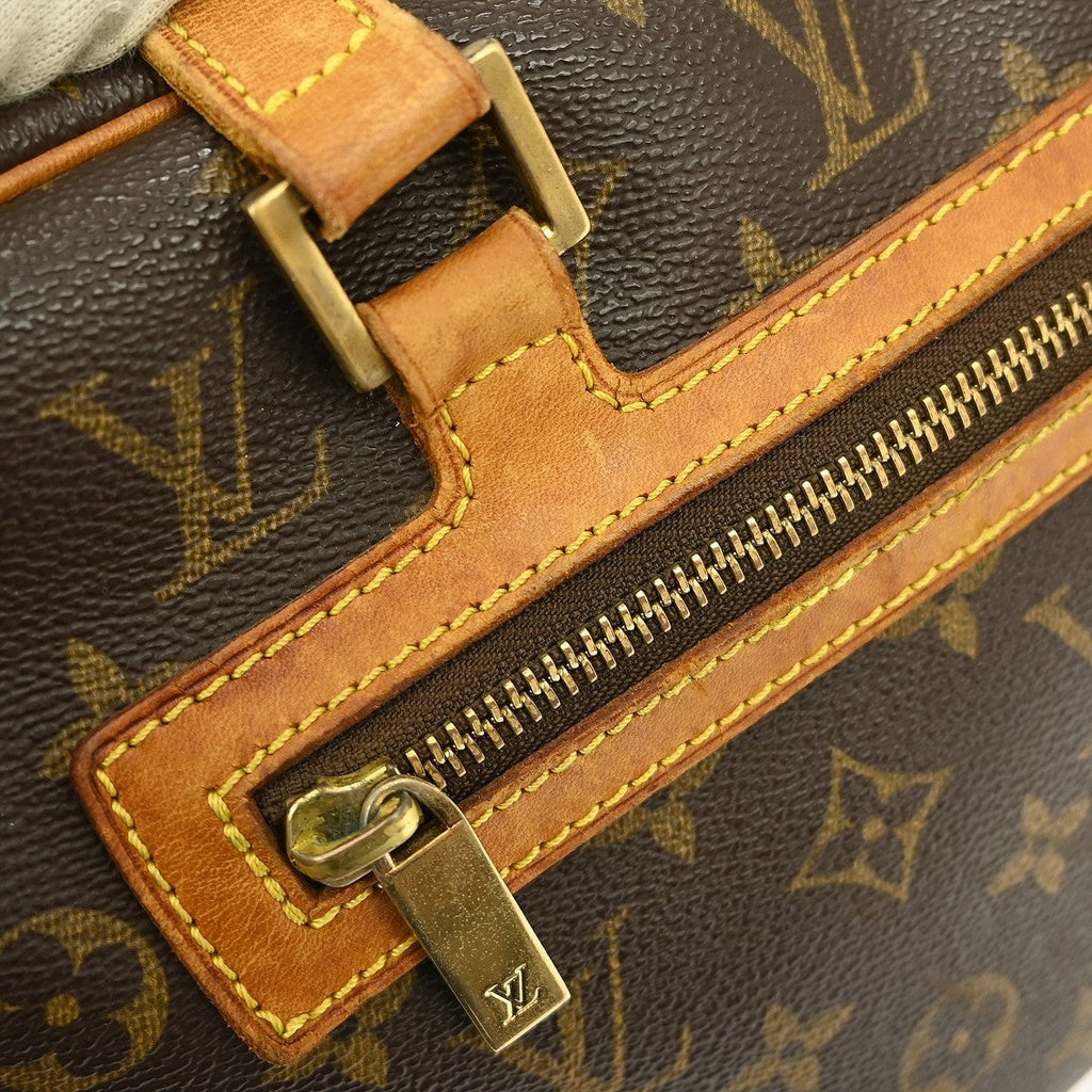 Louis Vuitton Cite Handbag Monogram Canvas Brown Canvas Shoulder Bag