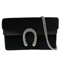 Gucci Dionysus Chain Wallet Gg Velvet Black Velvet Shoulder Bag Bag (Pre-Owned)