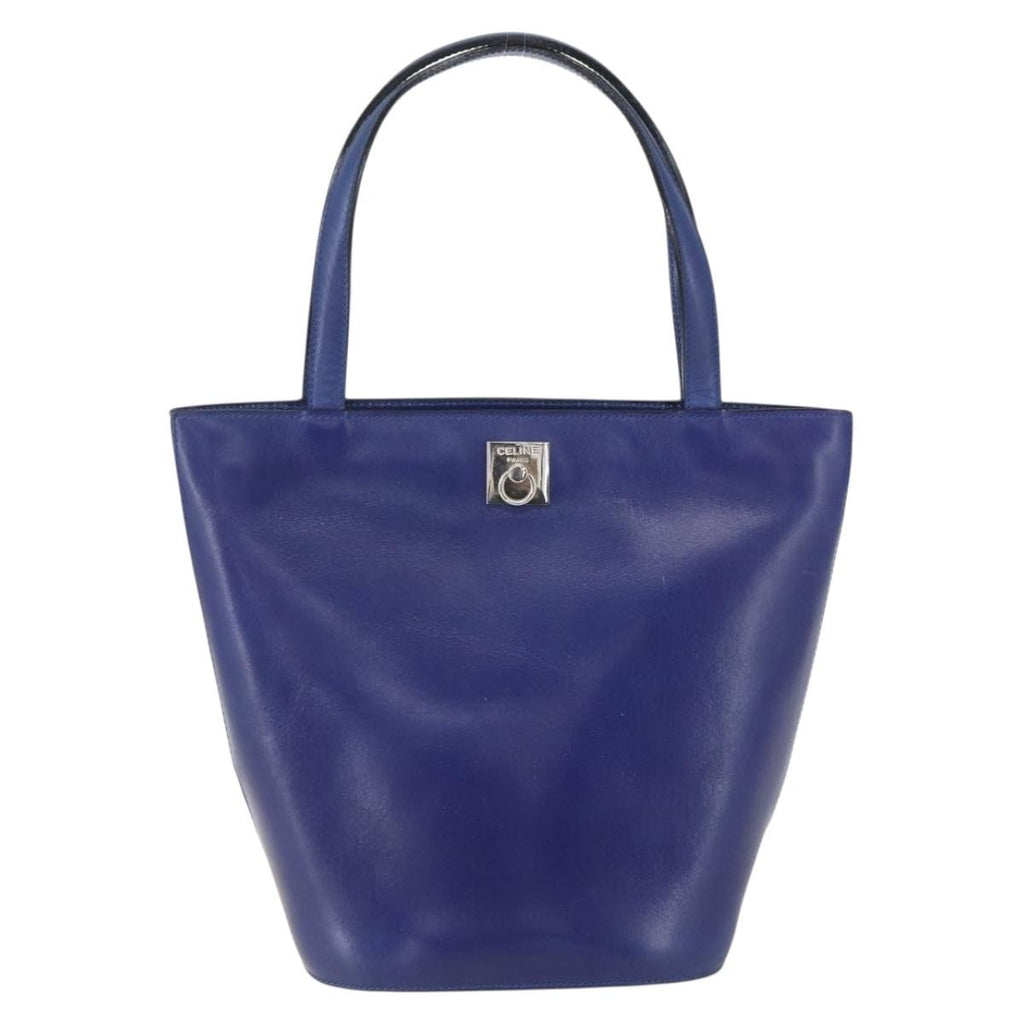 Celine Handbag Leather Blue Leather Handbag