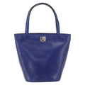 Celine Handbag Leather Blue Leather Handbag
