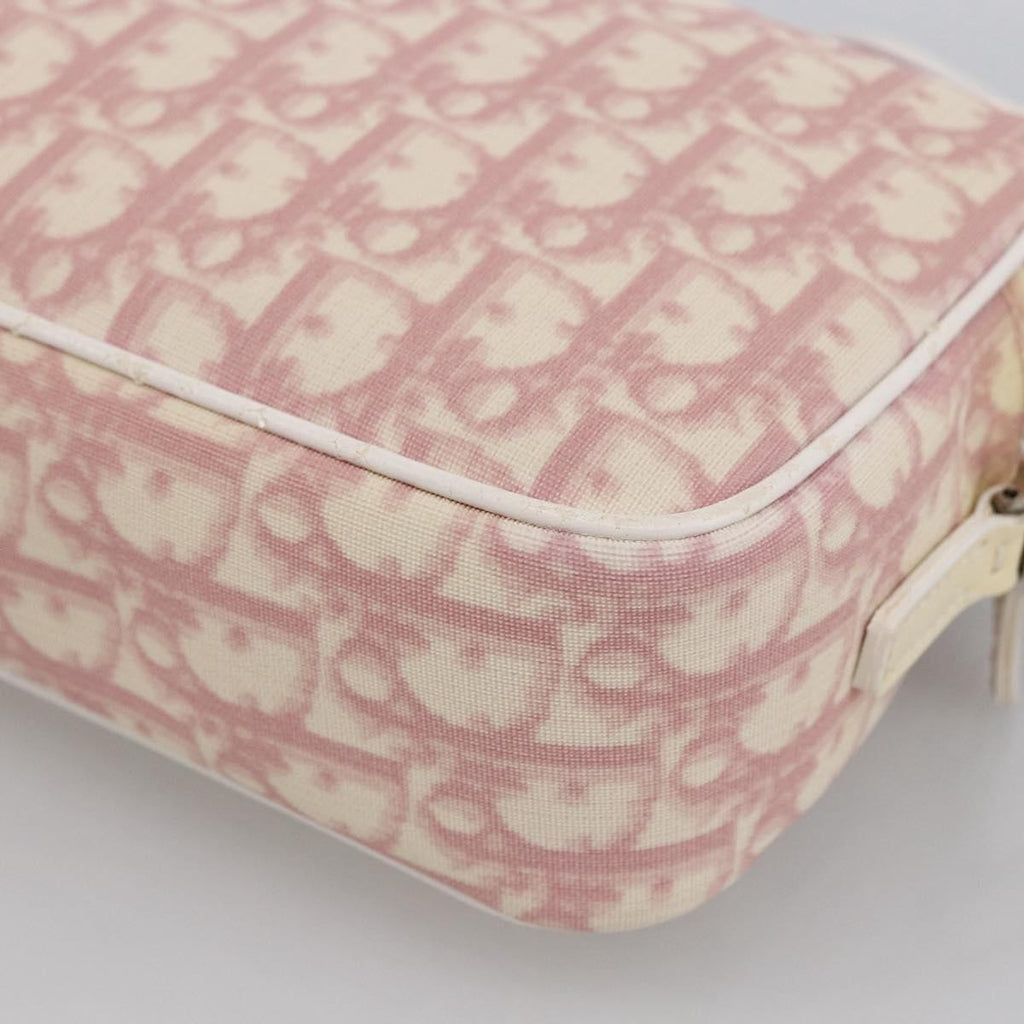 Christian Dior Vintage Crossbody Bag Diorissimo Canvas Pink Canvas Shoulder Bag Bag (Pre-Owned)