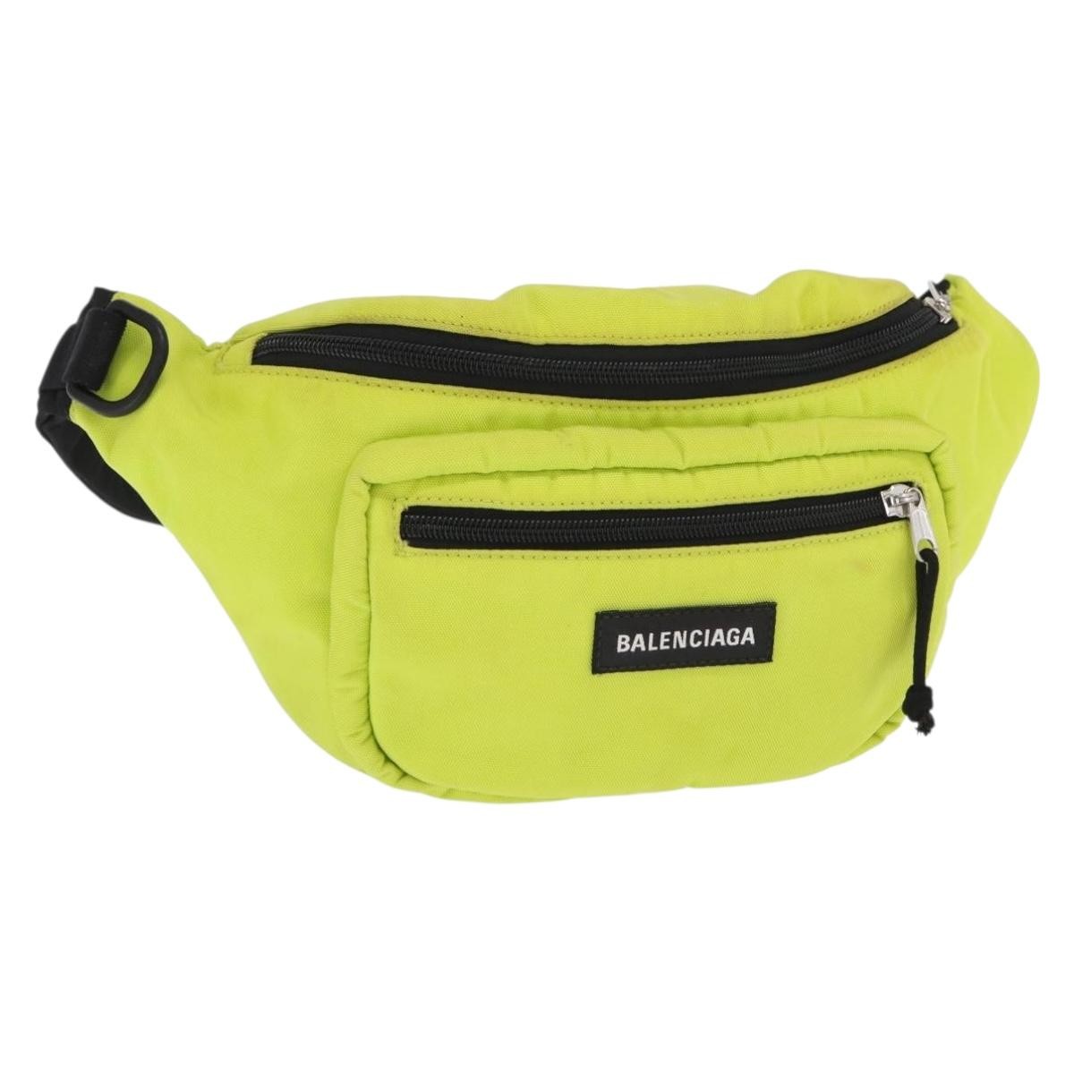 Balenciaga Explorer Belt Bag Nylon Yellow Nylon Shoulder Bag