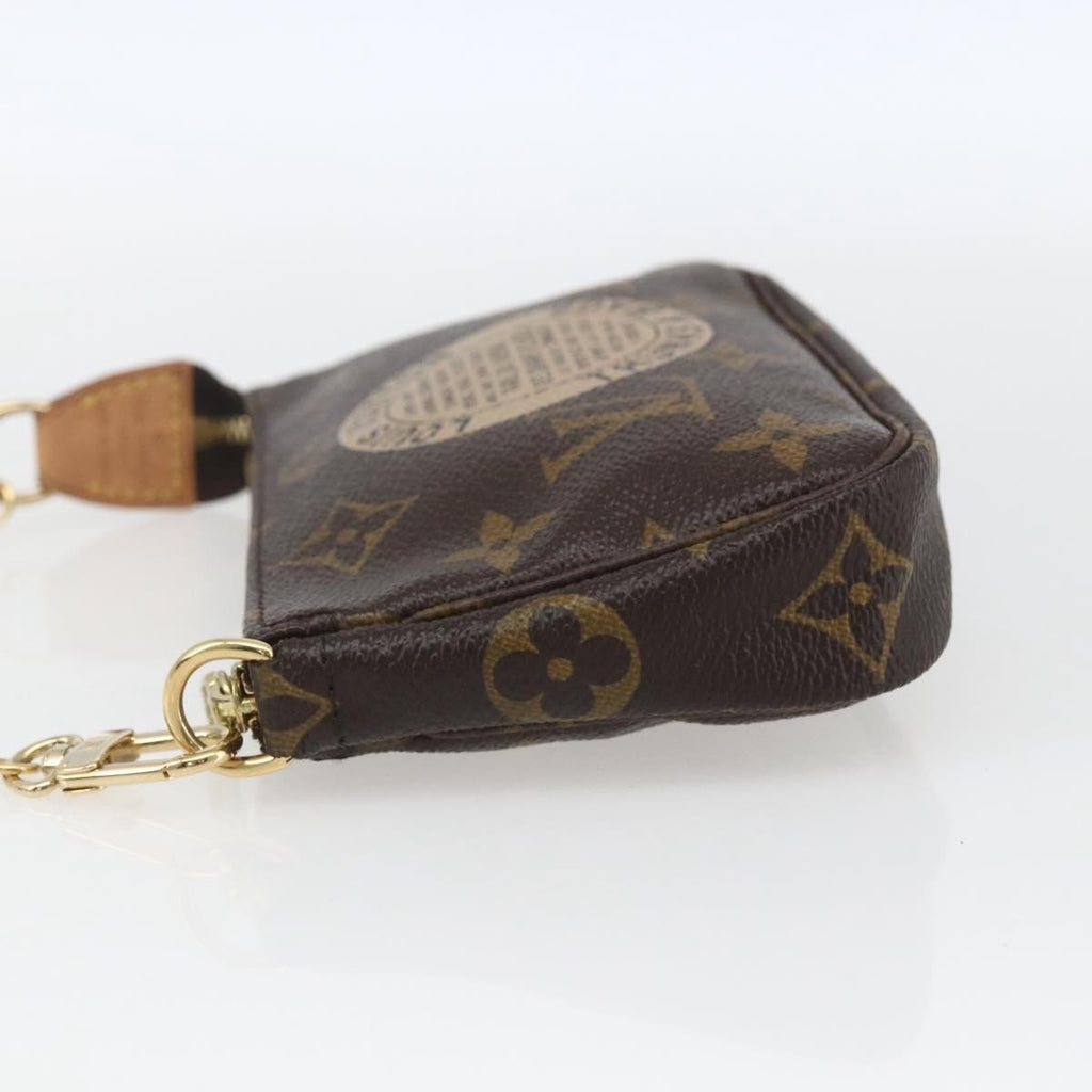 Louis Vuitton Pochette Accessoires Limited Edition Monogram Trunk Brown Canvas Clutche & Pouche Bag