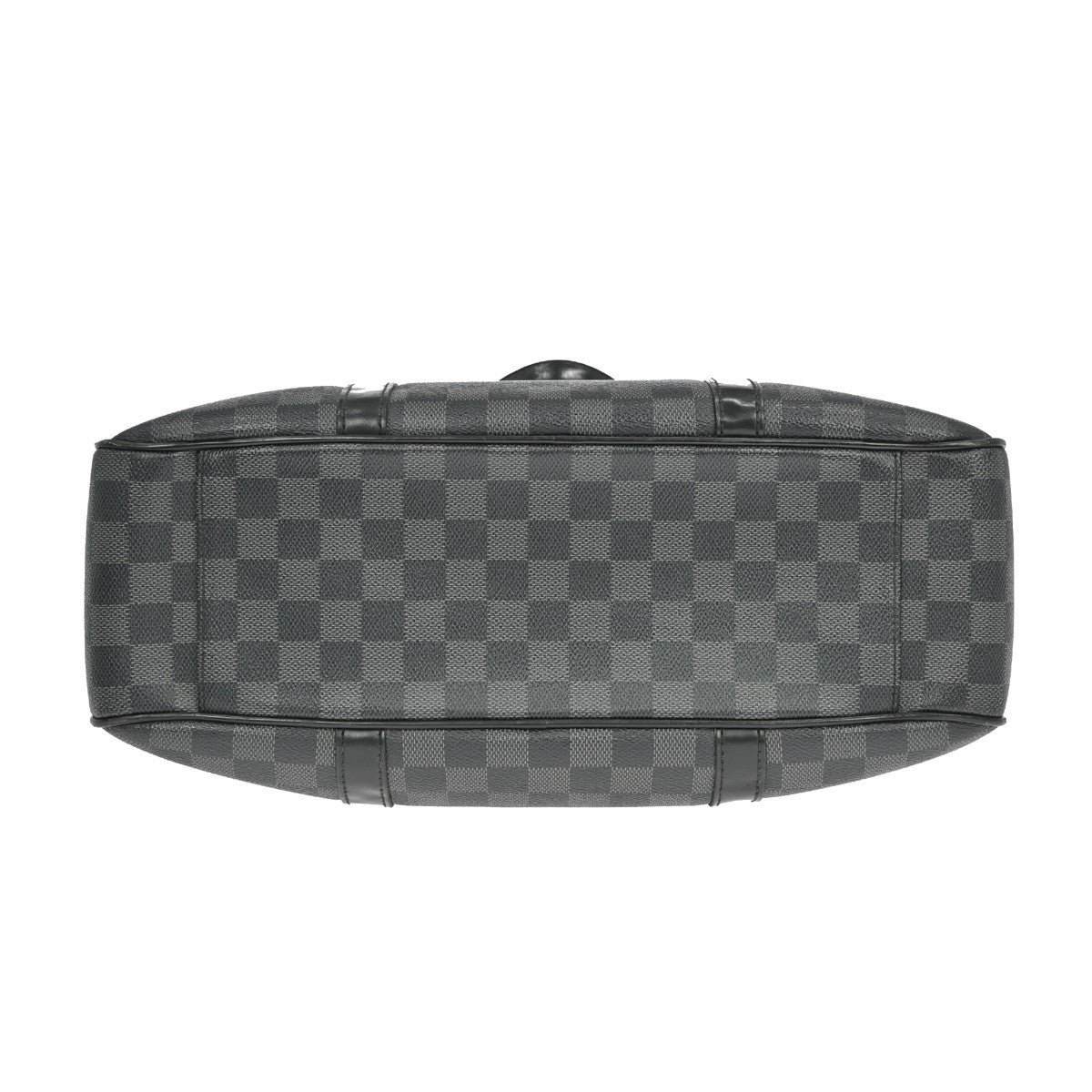 Louis Vuitton Tadao Handbag Damier Graphite Black Canvas Tote Bag