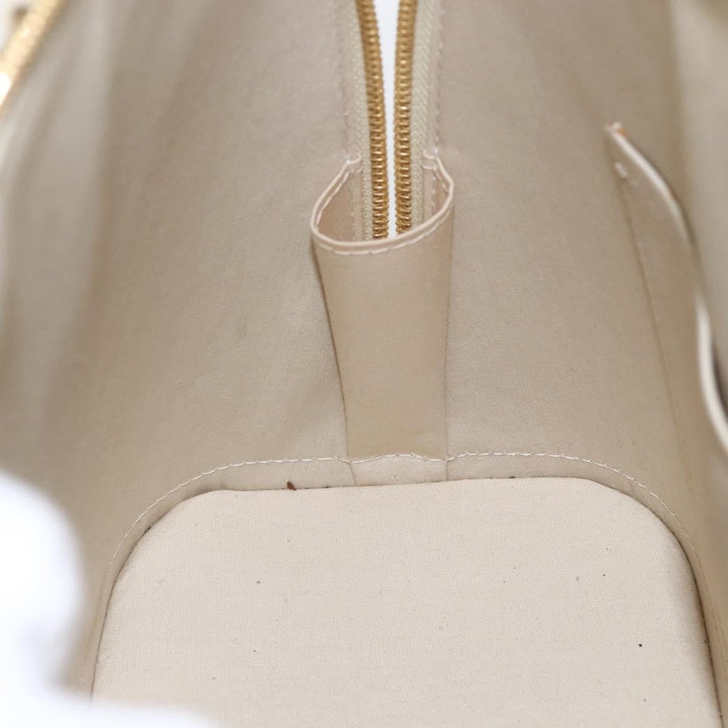 Louis Vuitton Alma Handbag Monogram Vernis Beige Patent_Leather Handbag