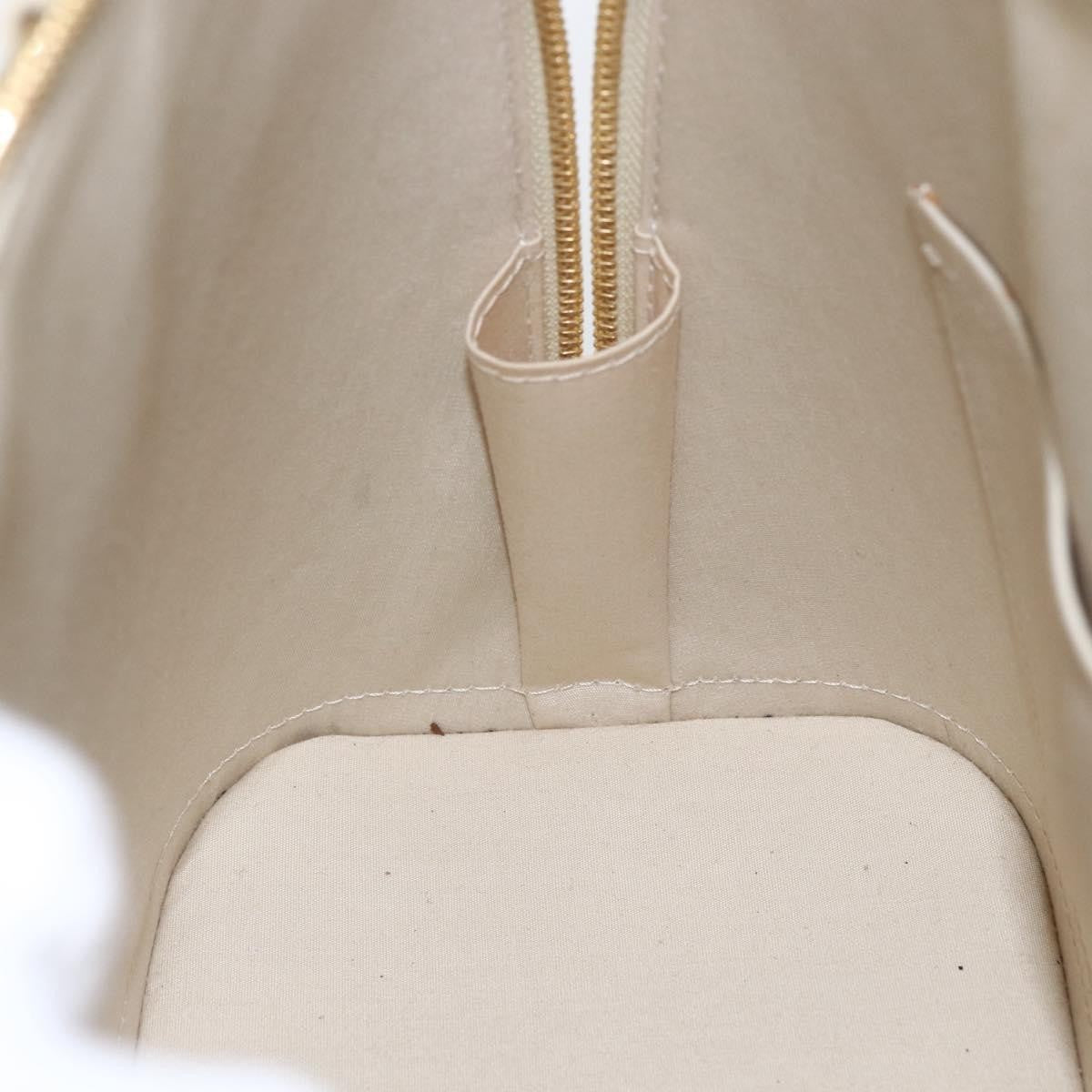 Louis Vuitton Alma Handbag Monogram Vernis Beige Patent_Leather Handbag