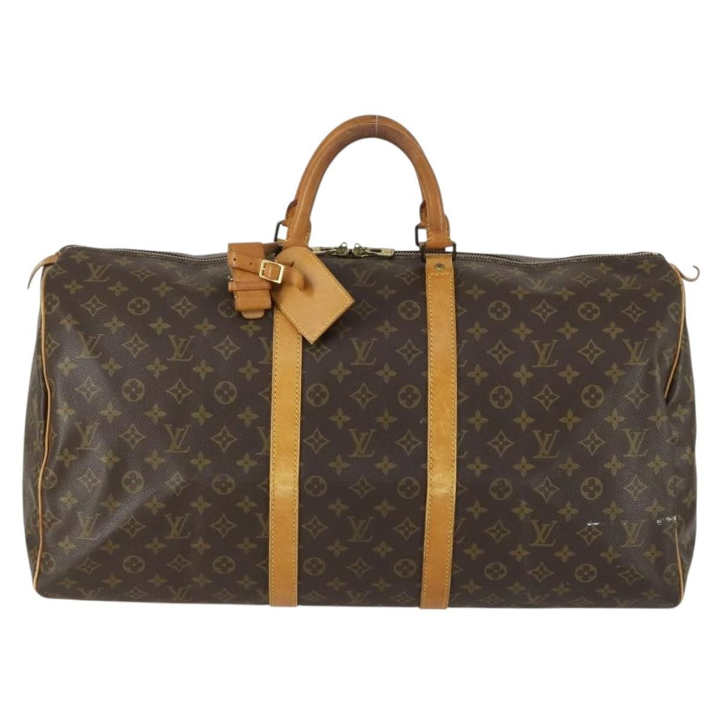 Louis Vuitton Keepall Bag Monogram Canvas Brown Canvas Travel Bag