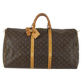 Louis Vuitton Keepall Bag Monogram Canvas Brown Canvas Travel Bag