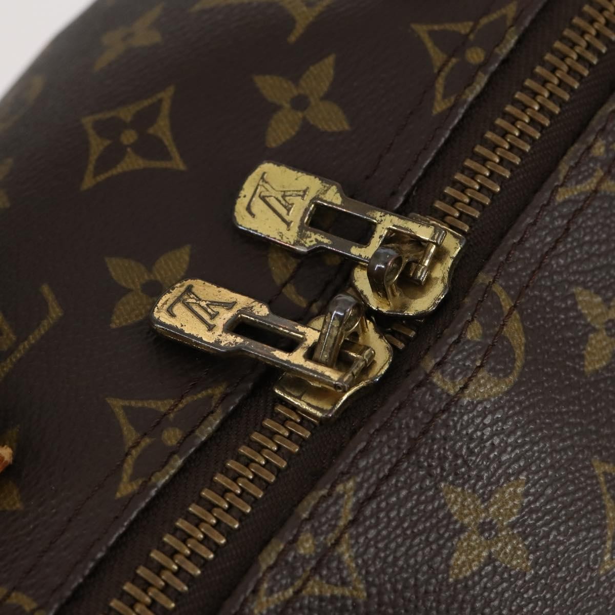 Louis Vuitton Keepall Bag Monogram Canvas Brown Canvas Travel Bag