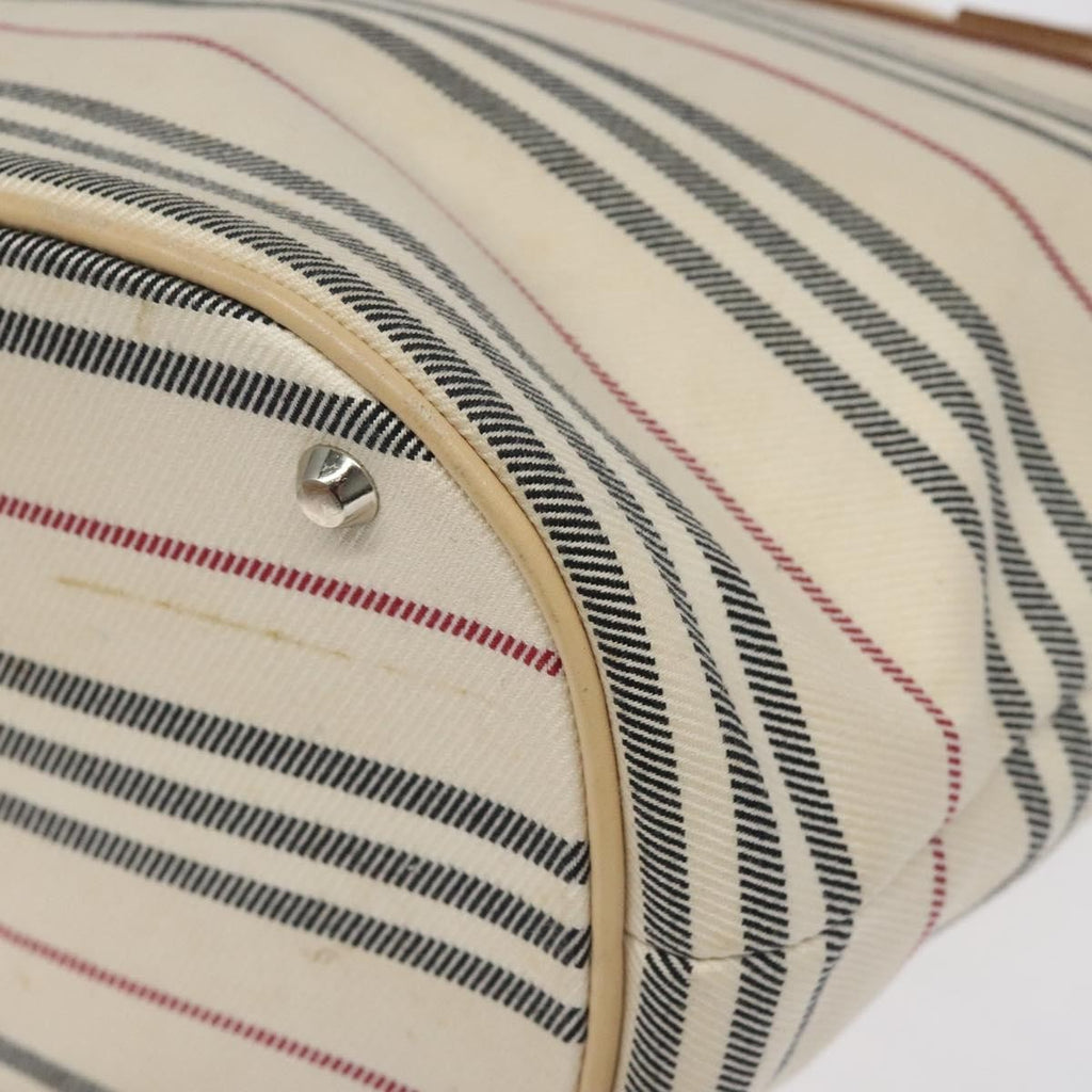 Burberry Nova Check Tote Canvas And Leather Beige Canvas Tote Bag