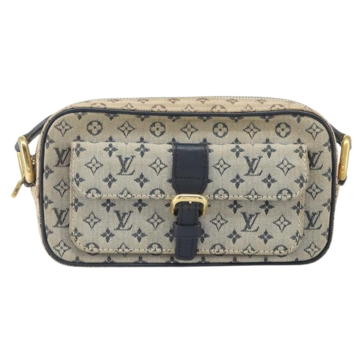 Louis Vuitton Juliette Crossbody Bag Mini Lin Blue Canvas Shoulder Bag