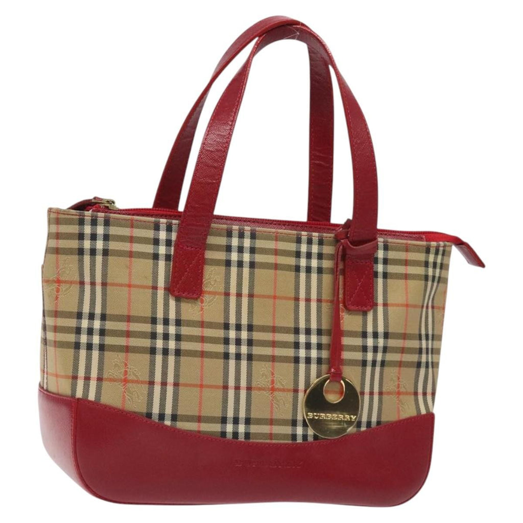 Burberry Nova Check Handbag Nova Check Canvas And Leather Beige Canvas Handbag