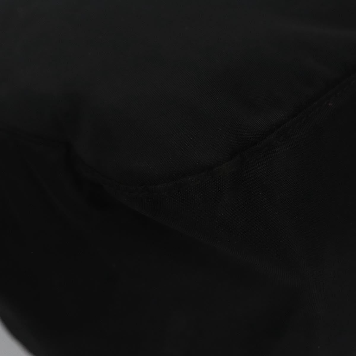 Prada Flap Drawstring Backpack Tessuto Black Nylon Backpack Bag