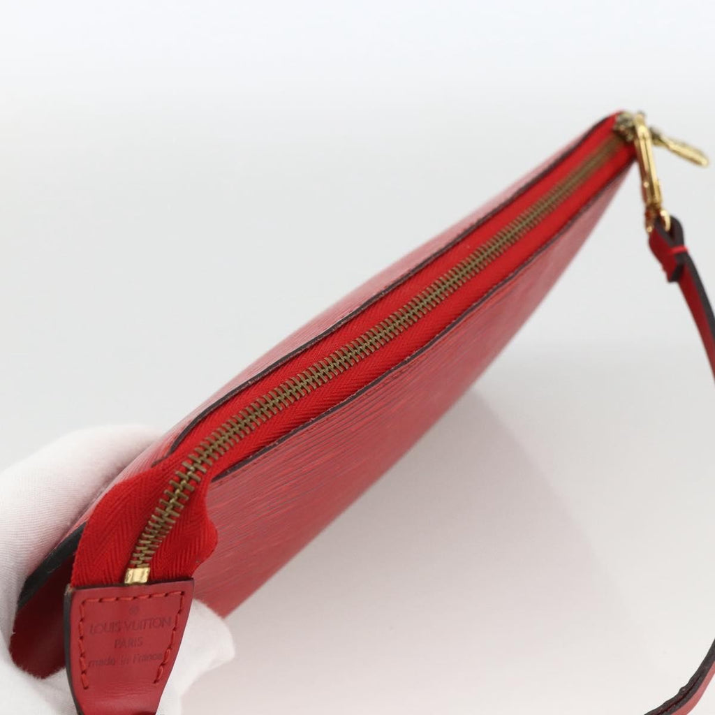 Louis Vuitton Pochette Accessoires Epi Leather Red Leather Clutche & Pouche Bag