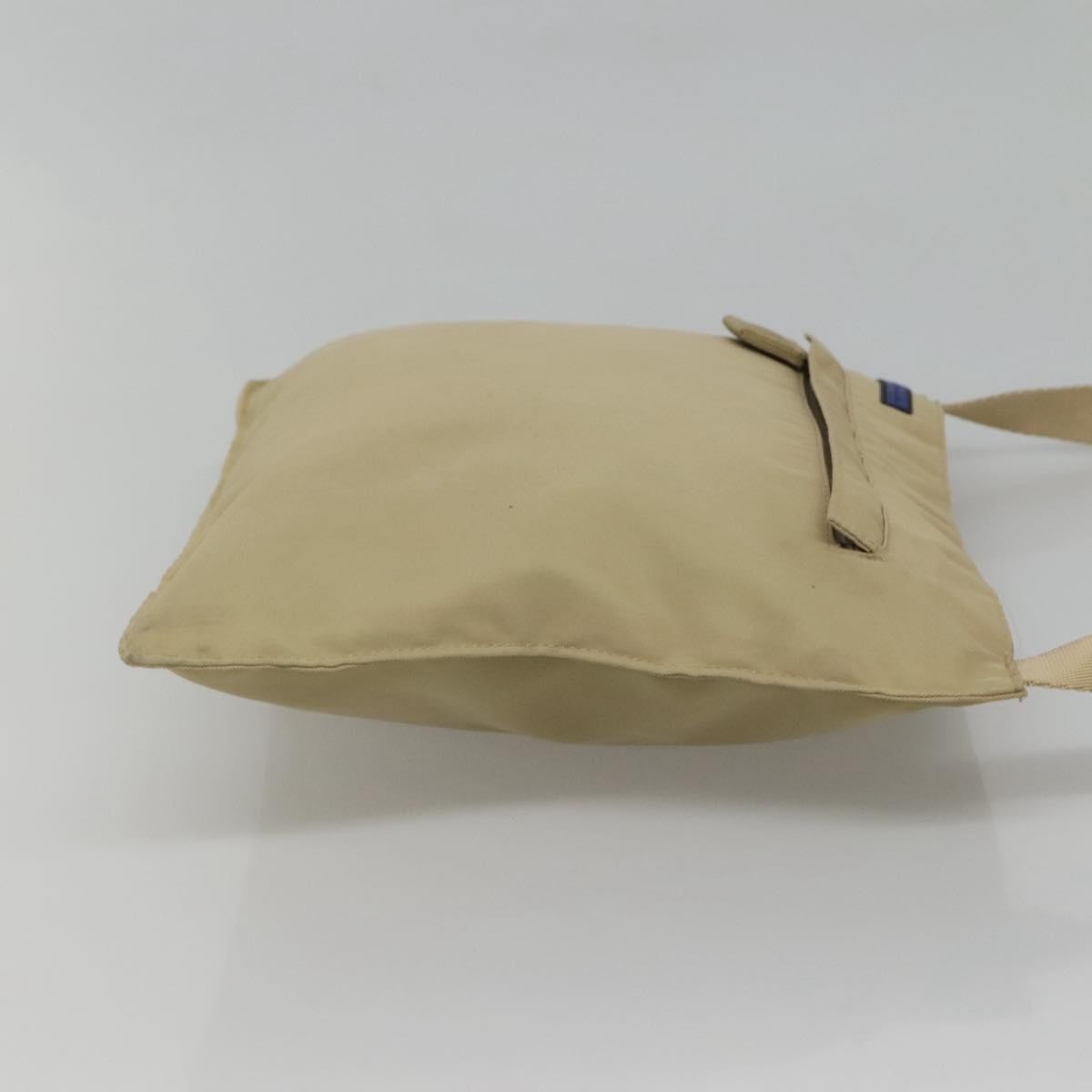 Burberry Blue Label Shoulder Bag Nylon Beige Nylon Shoulder Bag