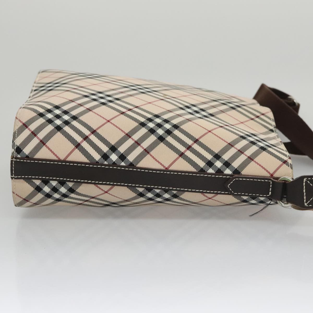 Burberry Nova Check Shoulder Bag Canvas Beige Canvas Shoulder Bag