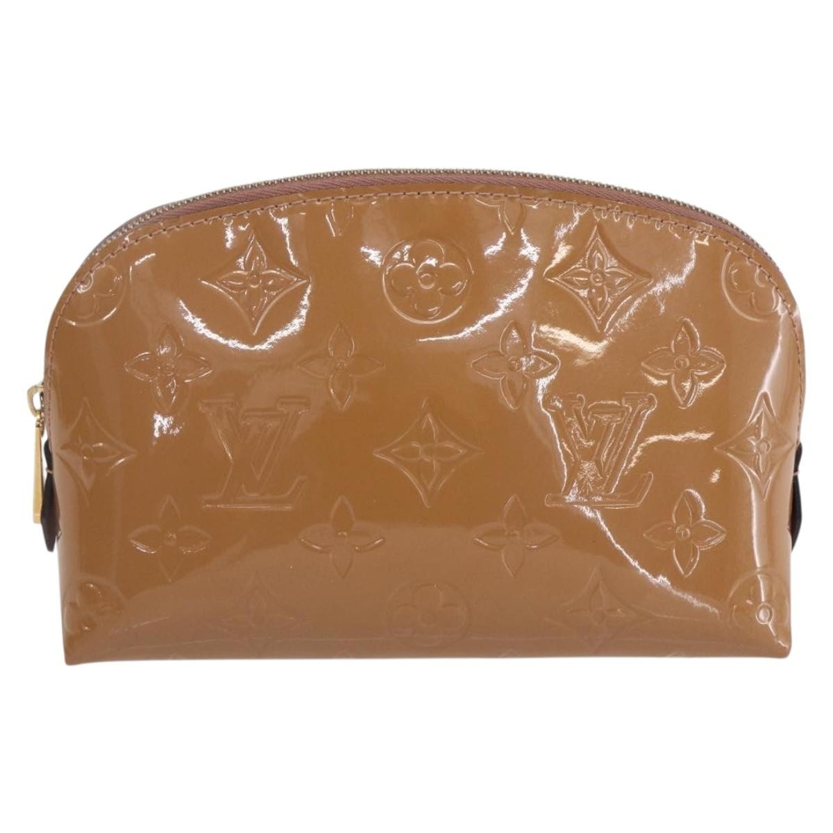 Louis Vuitton Cosmetic Pouch Monogram Vernis Brown Patent_Leather Clutche & Pouche Bag