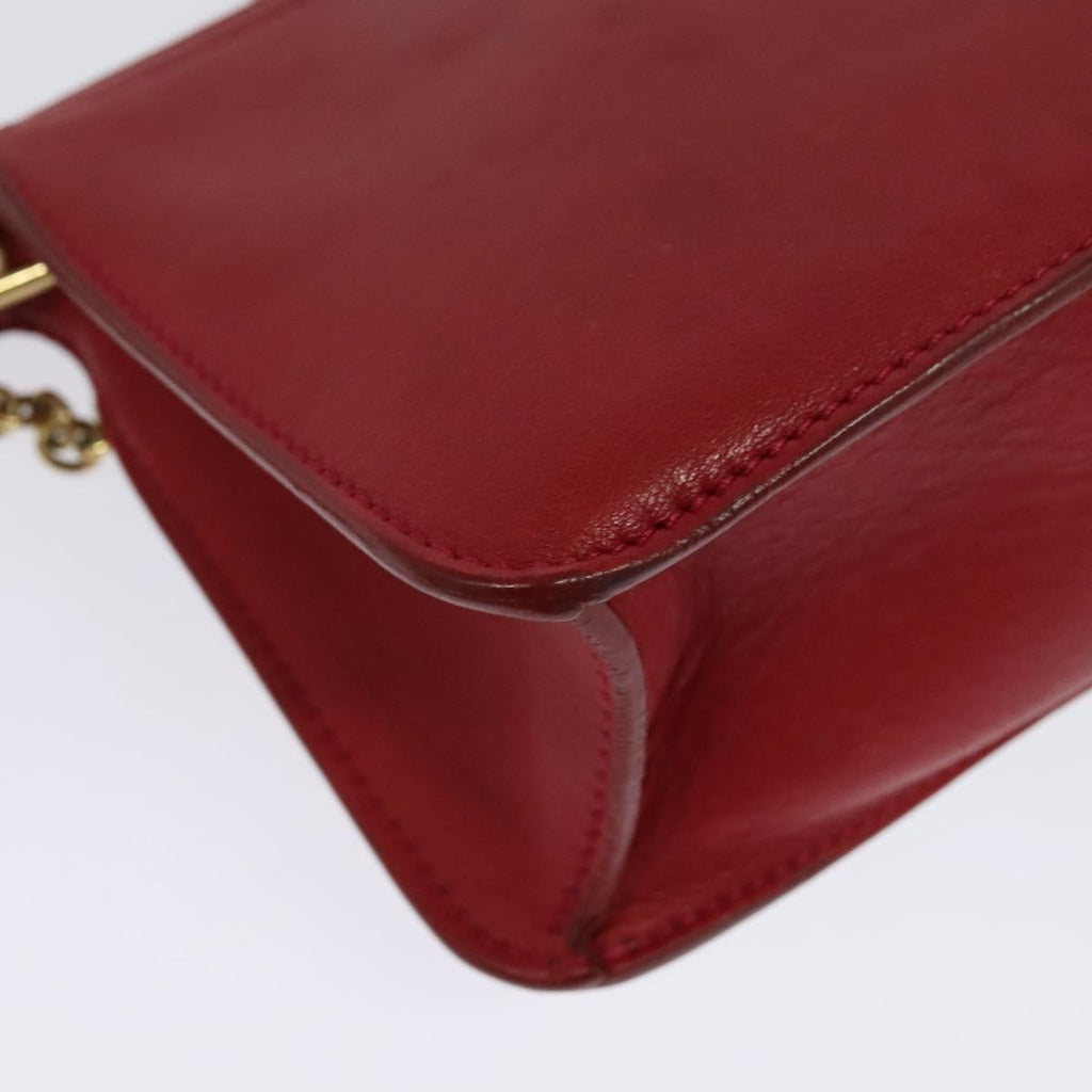 Celine Shoulder Bag Leather Red Leather Shoulder Bag Bag